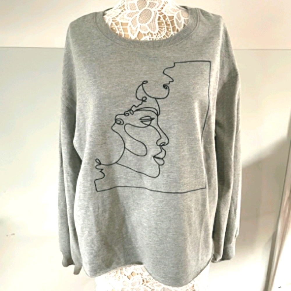 NWT Target BHM Faces Sweatshirt Sz 2X